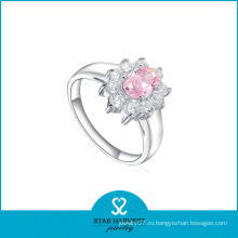 Новое модное розовое серебряное кольцо CZ для венчания (R-0170)